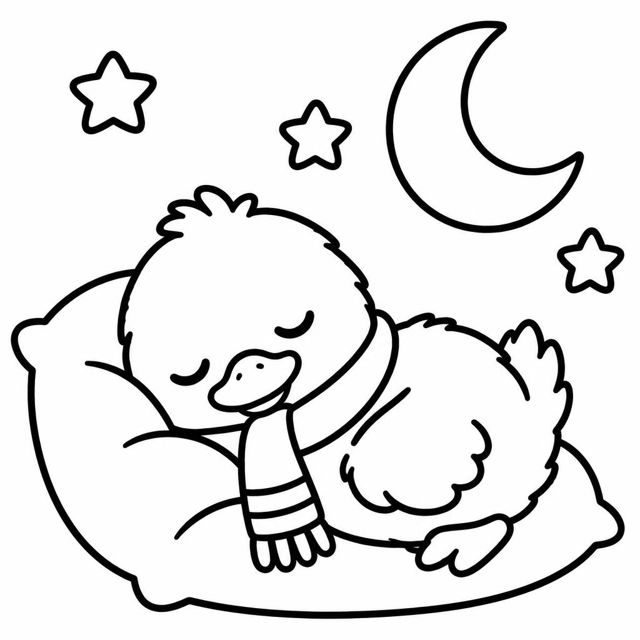 Preview of the Bedtime Star Match colouring sheet